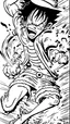 Placeholder: Monkey D. Luffy attacks, coloring pages black and white
