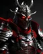 Placeholder: silver and red samurai