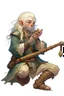 Placeholder: teenage blonde bard dwarf with silver flute dnd