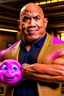 Placeholder: dwayne the rock turning into kirby