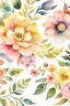 Placeholder: watercolor background ,flowers