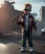 Placeholder: The Terminator toddler, shotgun, full body, dramatic lighting, angry, hyper realistic