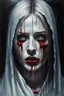 Placeholder: An undead oil painting portrait of Joan of ark, hauntingly ominous and truly horrifying, unsettling and macabre, art style of Linnea Strid and Gyorgy Kepes stunning HD, trending on artstation, CGSociety