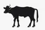 Placeholder: Aubrac: cow clipart style simple stencil