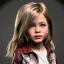 Placeholder: Jennifer aniston toddler, full body, leather jacket, floral shirt, floral skirt, shoe, soft skin, dramatic lighting, hyper realistic