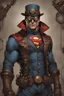 Placeholder: Superman in a steampunk style