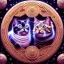 Placeholder: 3d cute cats, beautiful rich, detailed yin and yang symbol, shiny, intricate, gorgeous, ultrafine detail, hyperrealism, trending , sharp focus, intricate details, highly detailed, glowing, glitter, complementary colours