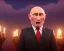 Placeholder: president Putin angry satan with horns