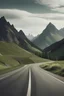 Placeholder: cuadro de montaña y camino