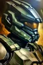 Placeholder: Oil painting of master chief from halo
