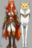 Placeholder: Teenaged Female Red haired kitsune paladin