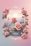 Placeholder: the logo of the dating square, pastel landscape with roses, romantic,