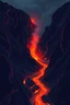 Placeholder: face view volcano lava stream absrtact