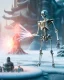 Placeholder: A frozen skeleton standing in a frozen lake, sharp focus, emitting diodes, smoke, artillery, sparks, racks, system unit, motherboard, by pascal blanche rutkowski repin artstation hyperrealism painting concept art of detailed character design matte painting, 4 k resolution blade runner, digital Art, perfect composition, beautiful detailed intricate insanely detailed octane render trending on artstation, 8 k artistic photography, photorealistic concept art, soft natural volumetric cin