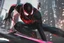 Placeholder: Miles morales in 8k nier automata drawing style, spider man them, cinematic mood, neon effect, close picture, bones, highly detailed, high details, detailed portrait, masterpiece,ultra detailed, ultra quality