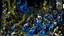 Placeholder: A dark blue chaotic realm with pixies painted by Albrecht Durer