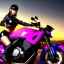 Placeholder: fullbody portrait 'beautiful face sexy Busty Female Biker riding a Superbike',hyperrealistic skin,Hyperrealistic crystal clear eyes,wearing skintight pink latex,painting by gaston bussiere, greg rutkowski, yoji shinkawa, yoshitaka amano, tsutomu nihei, donato giancola, tim hildebrandt,Evan Lee,Akira-Raikou, oil on canvas, cinematic composition,sharp image, extreme detail,((fit full head inside picture)),32k