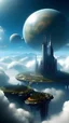 Placeholder: sci fi planet, cloud city, beautiful