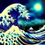 Placeholder: Ultra detailed fullbody Portrait in oil on canvas of The Great Wave off Kanagawa,extremely detailed digital painting, extremely detailed face,crystal clear eyes, mystical colors ,perfectly centered image, perfect composition, rim light, beautiful lighting,masterpiece,8k, stunning scene, raytracing, anatomically correct, in the style of robert e howard and Wizyakuza and Ohrai Noriyoshi and Simon Bisley and uncannyknack