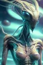 Placeholder: Alien in swimsuit,highly detailed, artstation, sharp focus,4k