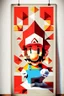 Placeholder: Geometric Mario poster