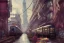 Placeholder: Corner Elevated Train run raid Train Canal River and corner shop greengrocer in colorful Italian street+Gothic city+BioShock+Dishonored+Bloodborne +trieste+Edinburgh+Chicago+victorian London+decòpunk Skyscraper+ +steampunk+biopunk+alphonse mucha, greg rutkowski,matte painting, cryengine, hyper detailed, felix kelly, fantasy art, seb mckinnon