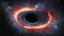 Placeholder: Black hole consuming star in dying galaxy hyper realistic