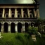 Placeholder: Abandoned baroque building, overgrown, statues, fallen roofs, highly detailed, unreal engine, cinematic lighting, octane render.