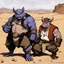 Placeholder: [art by Egon Schiele] Bebop and Rocksteady, in the desert of the lostlands