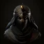 Placeholder: Arab warrior, rounded, 3D, 8k, black background