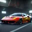 Placeholder: fullbody Drawing of ' Ferrari 612 GTO',intricate detail,andrea bonelli,Kilian Eng,Ohrai,evan lee,Aleksandr Sidelnikov,KyuYong Eom,three quarters frontal aerial view,toned colors,16k