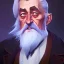 Placeholder: Portrait of a 90 year old warlock like Albus Dumbledore, Gandalf, Merlin, Sherlock Holmes and Mary Poppins