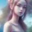 Placeholder: Insanely portrait of beautiful girl day, sunny, relaxing, sea, trees, real details anime style, realistic, glowing forest, 8k