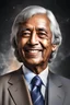 Placeholder: Dr. APJ Abdul Kalam's portrait radiates warmth with a humble smile, capturing his approachable demeanor. Dressed in his signature attire, the backdrop symbolizes progress and innovation, highlighting his pivotal role in India's space program. His confident posture, coupled with a subtle tricolor palette, embodies a visionary leader committed to education and technological advancement , 4k , hdr