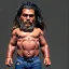 Placeholder: Jason Momoa toddler, full body, dramatic lighting, hyper realistic