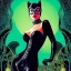 Placeholder: fullbody Drawing of 'Busty CatWoman',intricate detail,andrea bonelli,Kilian Eng,Ohrai,evan lee,Aleksandr Sidelnikov,KyuYong Eom,toned colors,16k