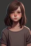 Placeholder: 13 years girl, realistic style