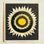 Placeholder: Silkscreen printing minimal sunflower, moon, mandala decoration