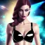 Placeholder: lady cop bra in space