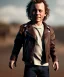 Placeholder: Heath ledger toddler, full body, leather jacket, soft skin, dramatic lighting, hyper realistic