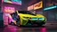 Placeholder: BMW I8 Cyberpunk 2077 neon Style, Super Detailed, desktop wallpaper, 4K rear view, center