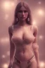 Placeholder: full body of A Young beauty model decorated in lace and crystals, octane render big breasts cleavage