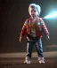 Placeholder: Marty mcfly toddler, full body, delorean, dramatic lighting, hyper realistic