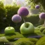 Placeholder: pixar style, volumetric summer garden environment and background, realistic painting of an apple, looking excited, detailed digital painting, extreme dense and fine fur, anime, ornate, colour-washed colors, elegant, small minutiae, tiny features, particulars, centered, smooth, sharp focus, renderman gofur render, 8k, uhd, detailed eyes, realistic shaded volumetric lighting, sunlight caustics, backlight, centered camera view