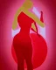 Placeholder: akvarel, woman body red, and golden, abstract, curvy, pastels, light, beautiful curves, woman from back, rosa, circle, back, spine, light, pastel, blurry, postmodern art, graphical, masterpiece, abstract art, contrast colors, bodies, bodies around each other