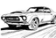 Placeholder: car drawing without color for coloring