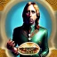 Placeholder: Scottish Tom Petty eating a burrito in heaven, fantasy art, heroic