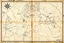 Placeholder: a scan of an ancient Cree Anishinaabe map, printed black and white but has since been stained and weathered