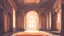 Placeholder: Vector. i2D animated. Inside the old royal palace. Minimal. Digital painting,