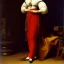 Placeholder: Full body portrait, painting, medium shot lady Classicism